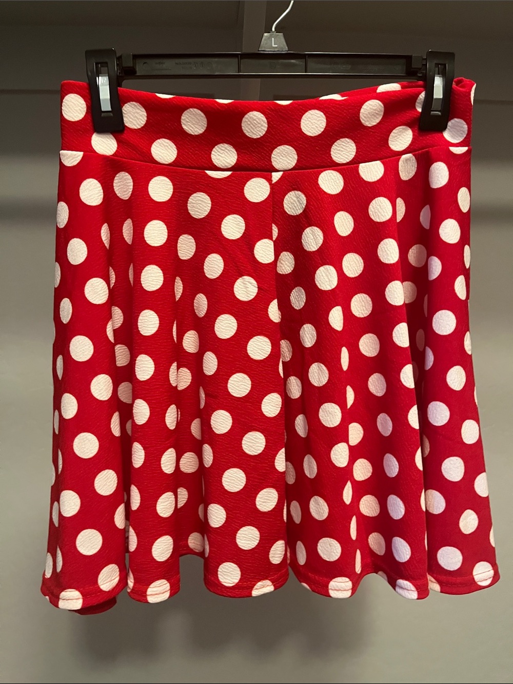 Red Polka Dot Mini Skirt - Playful Fit
